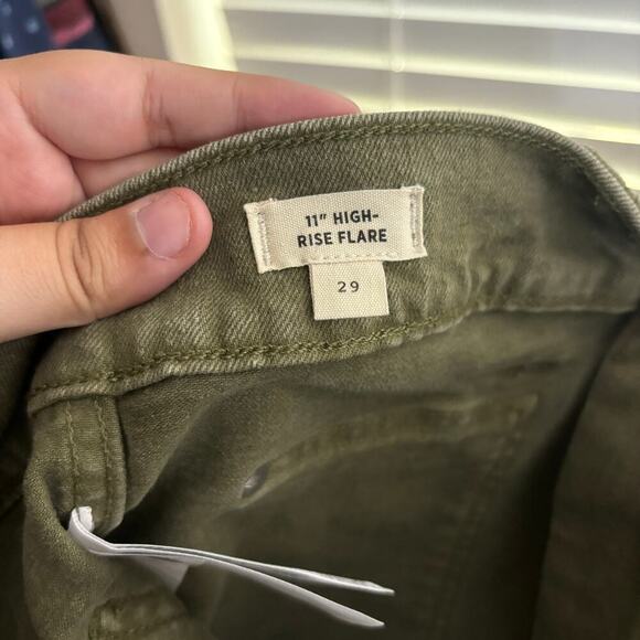 Madewell 11" High Rise Flare Jeans Distant Surplus Size 29 - Picture 7 of 8